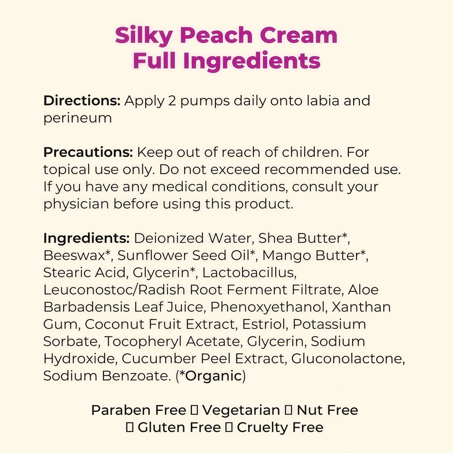 Silky Peach Cream